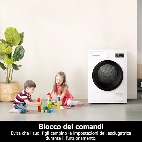 Lg RNA1008NWK Asciugatrice, 8 Kg, 60 Cm, Classe D - 6