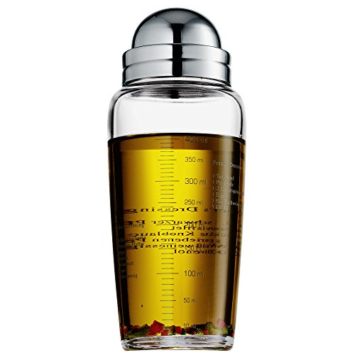 WMF Dressing-Shaker 400ml aus Glas mit Rezepten und Edelstahl