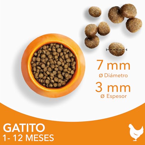 Miniatura 2 de IAMS Alimento Seco para Gatitos de 1-12 meses, Pollo, 3 kg