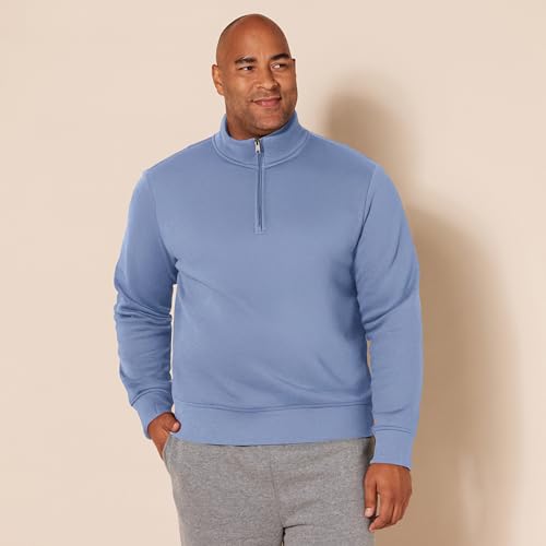 Image of Amazon Essentials Men's Long-Sleeve Quarter-Zip Pullover Fleece Sweatshirt