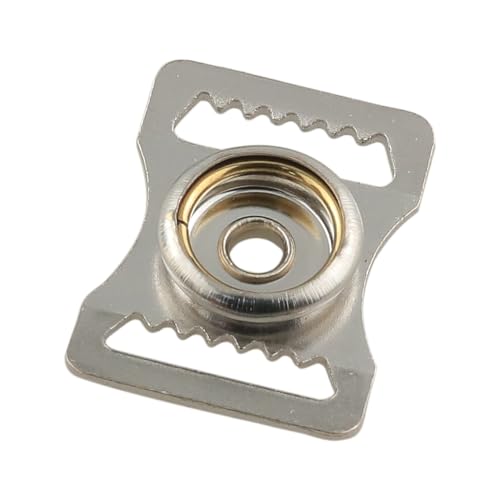 ZCZQC 10Set Sports Helmet Stainless Steel Snap Buckle 15mm Chin Strap Repair Kit Webbing Adjustment for Football Baseball Hockey Helmet Goggles