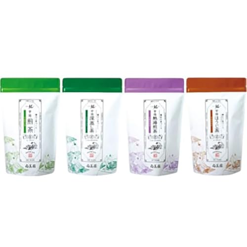 [順次発送]宇治茶ティーバッグ4種セット(煎茶・深蒸し茶・熱湯煎茶・ほうじ茶)[宇治茶 お茶 茶 煎茶 緑茶 深蒸し茶 焙じ 熱湯 日本茶 飲料 ティーバッグ 旨味 まろやか さわやか 抽出]