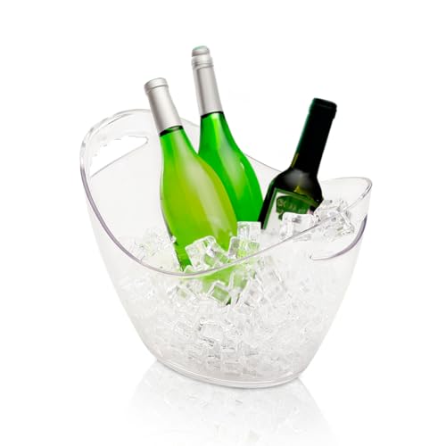 LoveMyBar - Cubitera capacidad 7 Litros Transparente 4 botellas.
