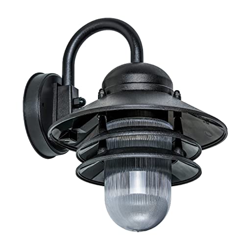 KASTLITE Nautical Outdoor Sconce Wall Mounted Light - Rust & Waterproof Non-Metallic...