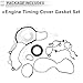 RATCHROLL Engine Timing Cover Gasket Set TCS46162 for Jeep Wrangler 2012-2016 3.6L 3.2L Long-lasting Sealing Chain Case Cover Gasket Rubber,Metal 1 Set