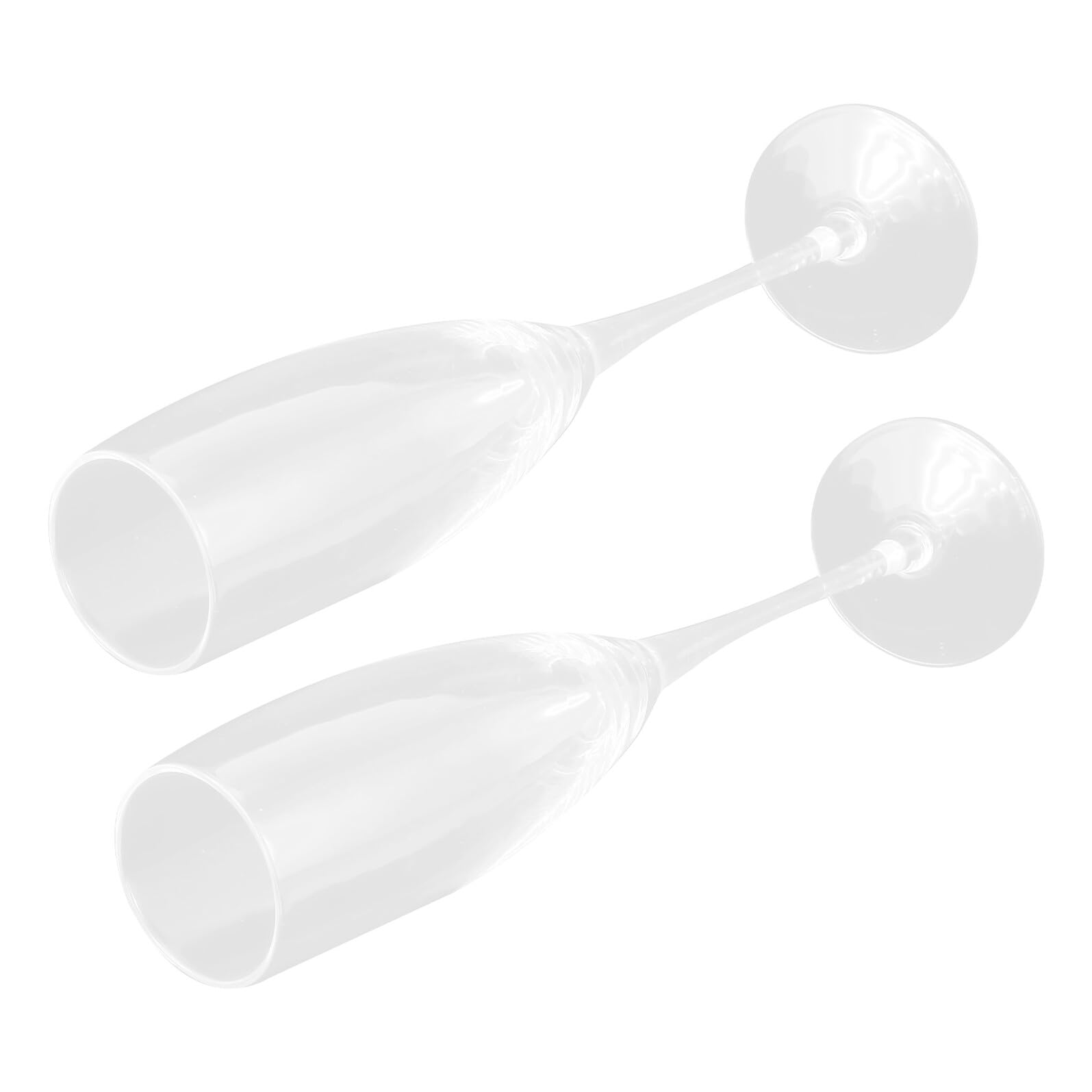 Flûtes cristal transparentes haut de gamme au design unique et fin par Alipis