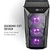 Cooler Master MasterBox TD500 ATX Mid Tower with 3D Diamond-Cut Design, Mesh Front Intake Vents, Transparent Side Panel, Three 120mm RGB Fans & RGB Lighting System