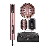 BaByliss Air Wand, 4‑in‑1 Hair Dryer and Styler with Diffuser & Luxury Gift Bag, Wet‑to‑Dry Hair Dryer Brush, Anti‑Frizz Ionic Technology, No Heat Damage, Multi Heat Settings, Pink, AS6556U