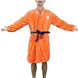 RYTGA Anime Robes Men's Bathrobe Pajamas Soft Plush Long Bathrobe Cosplay Medium