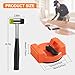 Heavy Duty Floor Gap Fixer Tool with Rubber Mallet, Laminate Flooring Tools with Enhanced Suction Cup & 5 PCS Sticky Pads for Wood Floor, Laminate, Vinyl Plank, Hardwood