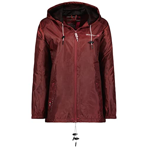 Geographical Norway Boat Lady - Chaqueta cortavientos para mujer - Chaqueta de manga larga para mujer - Chaqueta táctica (Borgoña XL Talla 4)