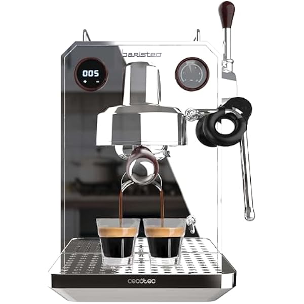 Cecotec Ekspres do kawy Barista Baristeo Intima profesjonalny ekspres do kawy Barista system wstępnego parzenia pompa 15 bar łatwe napełnianie zbiornik na wodę 1 7 l i podgrzewacz do filiżanek