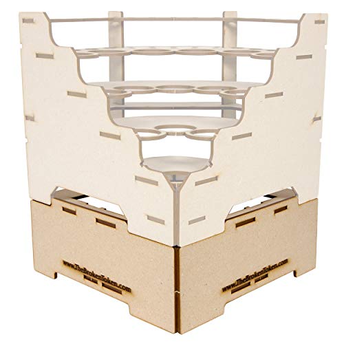 Image of The Broken Token Modular Paint Rack - 90 Wedge Riser for Modular Paint Racks - Customize Your Setup, Reach Your Bottles, Brushes and Pots with Easy Organization & Access
