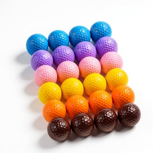 StrikeEdge Colored Golf Balls – Set of 24 Vibrant Practice