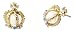 Elegant Style Pearl Cross Diamond Rhinestone Crown Earings