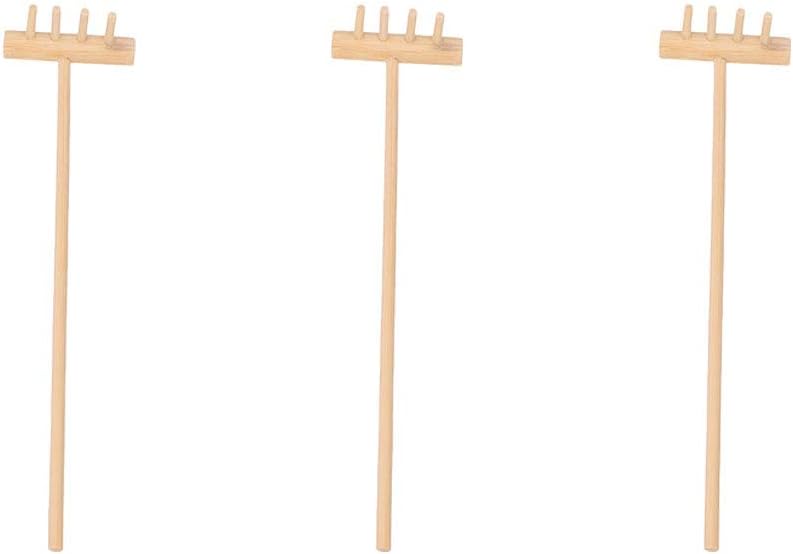 TOYANDONA 3 Pcs Zen Rake Mini Zen Garden Rakes Meditation Sand Zen Garden Tools Kids Gift