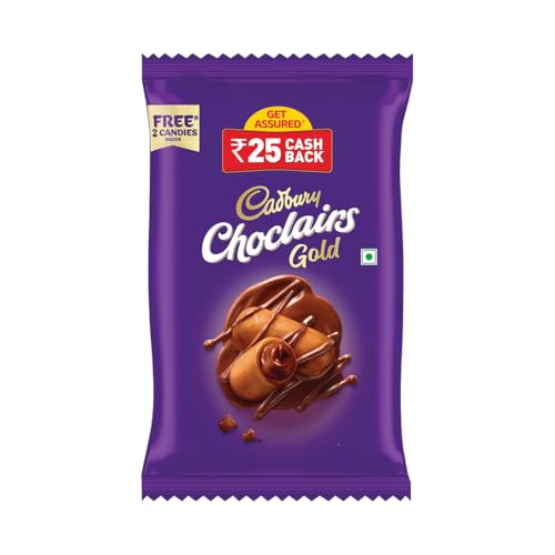 Image of Cadbury Choclairs Gold Candy, 347.2 g (62 Candies)