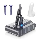 BATTOOL Upgraded 7000mAh 21.6V Li-ion Battery Replacement for Dyson V7 Battery 229687 225403 SV11 Compatible with Dyson V7 Animal Motorhead Absolute Fluffy Trigger Allergy Vacuum