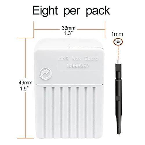 Minireceiver Hearing Aid Wax Guards Filters For Signia/Siemens, Hearing Aids Minir Wax Traps With Cleaning Brush Kit Tools And Carry Case-24 Filters #TOP2