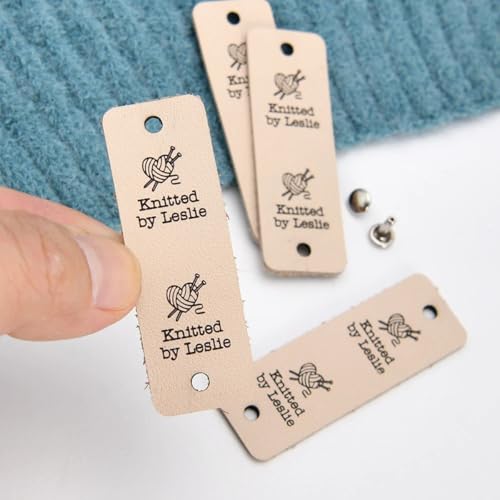 Étiquettes au crochet fait main en cuir | Ne perdez plus la forme de vos ouvrages