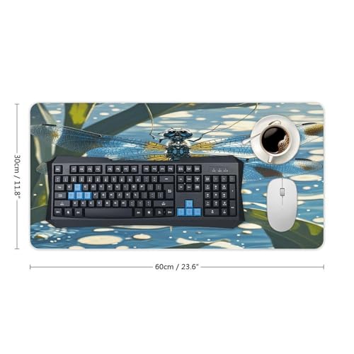 Blue Dragonfly desk mat grande en goma antideslizante miniatura 2