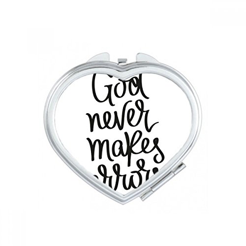 Miroir de Poche Cadeau Idéal Miroir Maquillage Compact avec Citation de Coeur pour Femme - 2