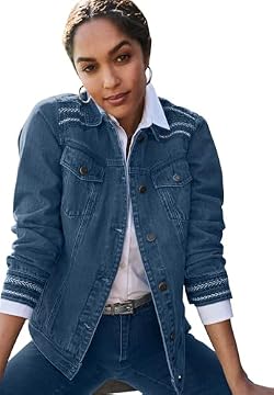 denim jackets with embroidery