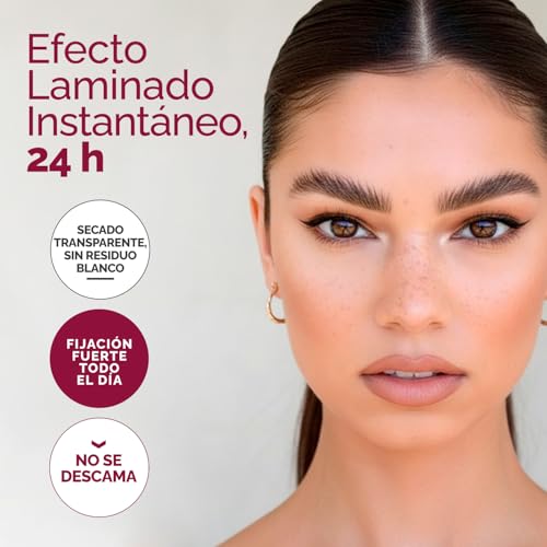 RB RENATA BEAUTY Cera Fijadora de Cejas Transparente con Efecto Laminado Instantáneo – Gel Fijación Fuerte 24 h – Pegamento de Cejas Sin Residuos – Cepillo incluido – Fabricado en Italia – 12 ml - imagen 2