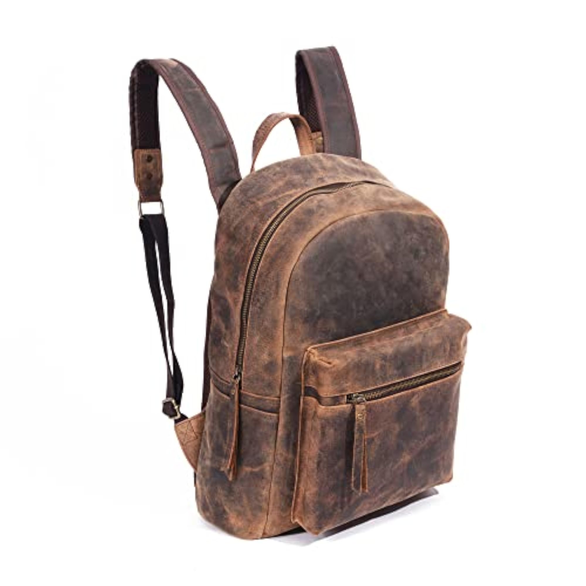 Vintage Genuine Buffalo Leather Backpack