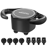 Handheld Massager Deep Tissue 4-Head, Professional Electric Body Massager Percussion Massage Gun Chiropractic Tool for Muscles, Back, Neck, Shoulder, Butt, and Leg Pain Relief Myofascial Release