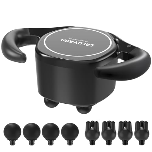 Handheld Massager Deep Tissue 4-Head, Professional Electric Body Massager Percussion Massage Gun Chiropractic Tool for Muscles, Back, Neck, Shoulder, Butt, and Leg Pain Relief Myofascial Release