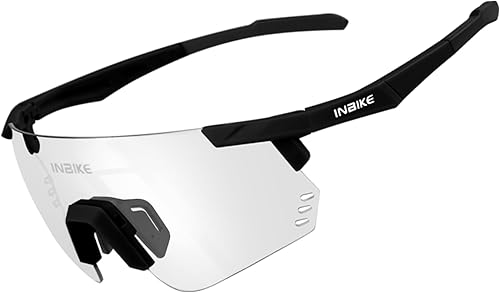 INBIKE Gafas de ciclismo fotocromáticas para hombres y mujeres, polarizadas, protección UV400, gafas de sol deportivas TR90 para bicicleta de