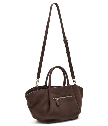 GUESS sac à épaule bandoulière Allegra Girlfriend Satchel Espresso marron foncé