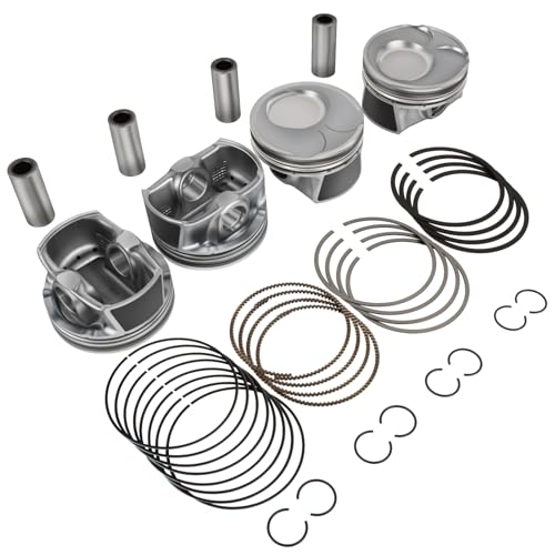 PHILEMONIX 230412E210 4 Pcs Engine Piston & Rings Set Compatible