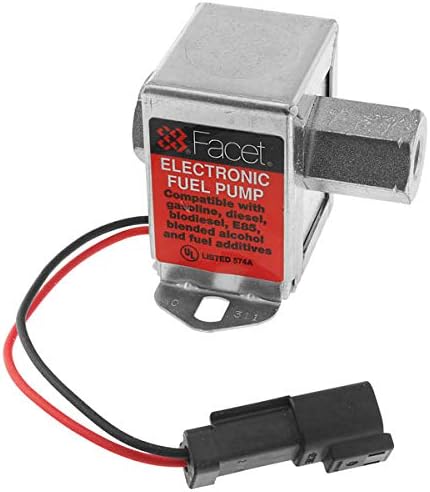 Facet 40311, Facet Cube 12 volt Fuel Pump, 1/8 NPT, 1.5-4 psi Maximum Pressure, Stainless Steel