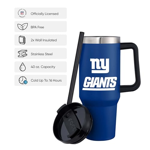 Image of FOCO NFL unisex-adult NFL Team Logo Insulated Travel Mug 40oz XL Tumbler
