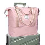 DMLuna Travel Duffel Bag, Tote Sports Gym Bag, Shoulder Overnight Weekender Bag for Women & Men, Hos