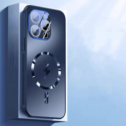 Coque iPhone 16 magnétique bleue antichoc à dissipation thermique