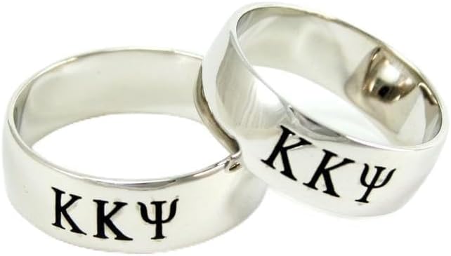 The Collegiate Standard Kappa Kappa Psi Sterling Silver Wide-Band Ring