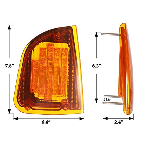 image for Partsam 29 Amber LED Front P/T/C Light Assembly Replacement for Kenwor