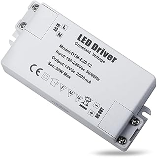 REYLAX® 1 szt. przetwornik 12 V 30 W 2500 mA, transformator przełączający AC na DC, zasilacz stałego napięcia, zasilacz niskiego napięcia do zastosowań LED