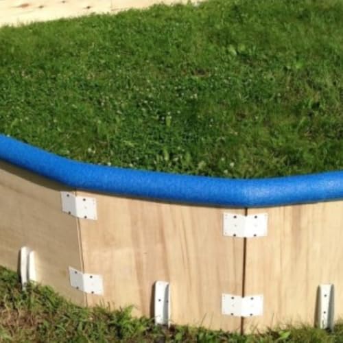 Farm Plastic Supply - Ice Rink Topper - Topper Top Boards Capping Blue Foam Topper Backyard Ice Rink Perimeter Topper Ice Rink Liner (80ft)