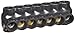 Morris Products 97845 Mountable Multi-Cable Connector, Insulated, Dual Entry, Black, 5 Ports, 5/16" Allen Hex, 250 - 6 Wire Range