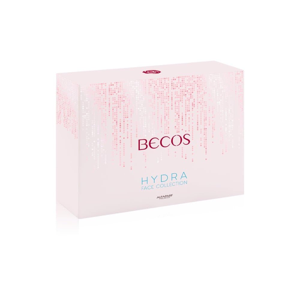 Becos Hydra Face Collection Aqua Factor - Una Raffinata Pochette con Crema Idratante Viso 50ml + Siero Viso Idratante All'Acido Ialuronico 30ml -