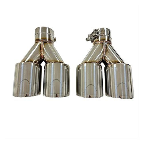 Tuyau d'échappement grand calibre 89mm finition double sortie inox
