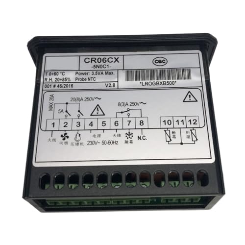 Termostato controlador de temperatura digital electrónico CR06CX contra fallos en cámaras frías 2