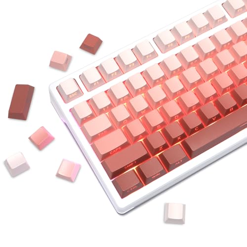Touches PBT rose dégradé 132 touches pour clavier mécanique switch MX