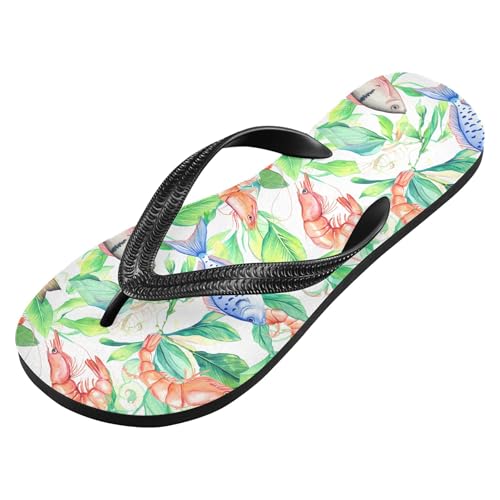 Burbuja Fish Plants Flip Flops for Women Men, Soft Thong Sandals Rubber Slippers for Pool Beach Essentials2