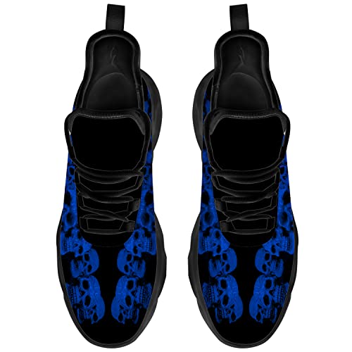 Ciadoon Skull Shoes for Men Women Road Running Shoes Sport Walking Tennis Sneakers Athletic Shoes Gifts for Boy Girl4