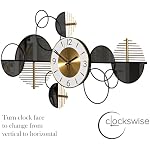 Half Moon Decorative Wall Clock product photo